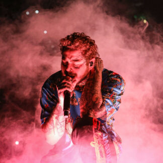 Mandatory Credit: Photo by Robb Cohen/Invision/AP/Shutterstock (10450566r)
Post Malone performs during the Runaway Tour at State Farm Arena, in Atlanta
Runaway Tour - , Atlanta, USA - 18 Oct 2019
